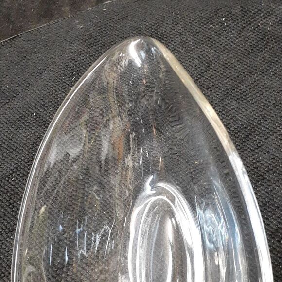 Duncan Miller 1930's hand blown glass swan 6" tall candy dish or nut dish. (#1) - Picture 11 of 13